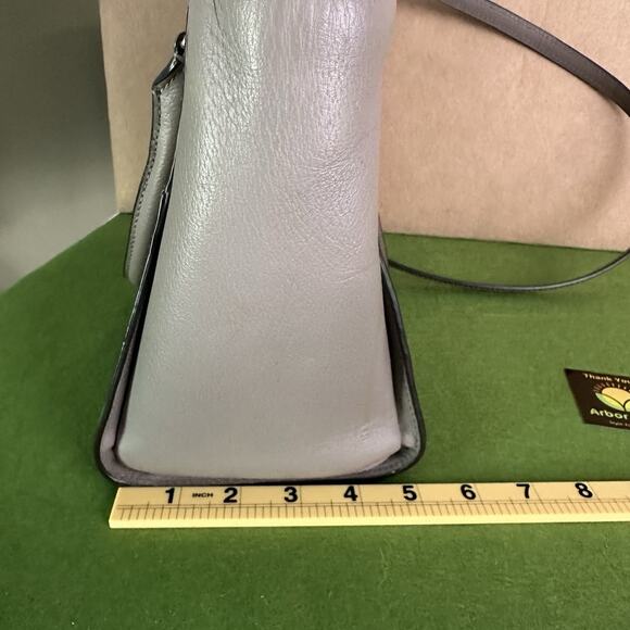 Kate Spade Leather Taupe Handbag with crossbody strap. - Picture 10 of 15